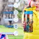 thumbnail image 5 of Encanto Botella de Agua con Tapa Pop Top de Un Toque, Acero Inoxidable, a Prueba de Fugas, para Deportes, Botella Infantil azul 12 oz, 5 of 6