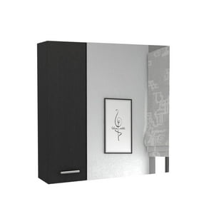 Fmfurniture - Botiquin 2 Puertas Con Espejo - Fm-002N - Negro