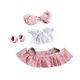 thumbnail image 2 of Ropa De Muñeca De Peluche De 15 Cm Con Accesorio Para El Cabello Vestir Ropa De Muñeca Adorable Rosa, 2 of 3