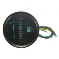 Magideal - Indicador De Nivel De Combustible Para Coche Y Motocicleta, Pantalla Led, Indicador De Tanque De Combustible, Pantalla Grande Universal De Repuesto