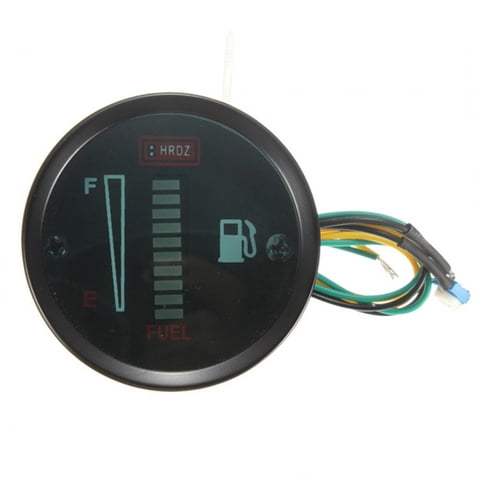 Magideal - Indicador De Nivel De Combustible Para Coche Y Motocicleta, Pantalla Led, Indicador De Tanque De Combustible, Pantalla Grande Universal De Repuesto