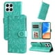 thumbnail image 4 of Funda tipo cartera FOXDOCK para Honor X8 4G , diseño girasol en relieve, cuero PU, cierre magnético, soporte y tarjetero, 4 of 5