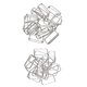 thumbnail image 3 of Conector de hebilla ajustable de metal de 40 piezas para correa de bolsa 38x16x2.8mm plateado, 3 of 5