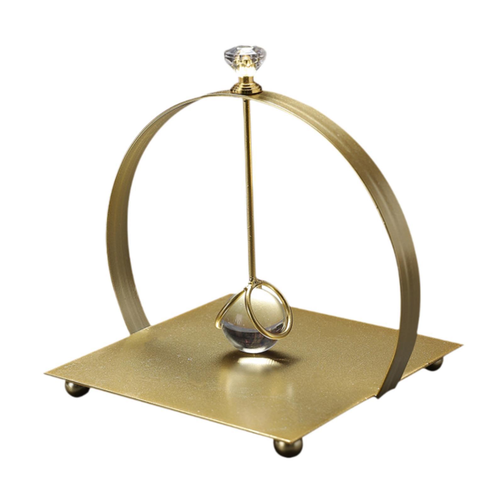 Magideal - Dispensador De Pañuelos Con Soporte Para Servilletas Plano, Mesas De Almacenamiento, Dispensador De Servilletas De Hierro Con Brazo Con Peso Para Mesa Oro