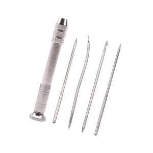 Magideal - Juego De Agujas De Punzón De Costura De Cuero De Pu, Herramientas De Reparación De Zapatos Juego De Reparación Pesada Herramienta Manual Costura A Man Sin 10 Agujas