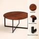 thumbnail image 5 of Mesa de centro 80cm redonda - Madera Oscura Walnut, 5 of 6