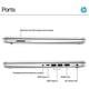 thumbnail image 4 of Laptop HP 2025 para estudiantes y negocios, 14'', Intel N150, 16 GB de RAM, 4 of 7