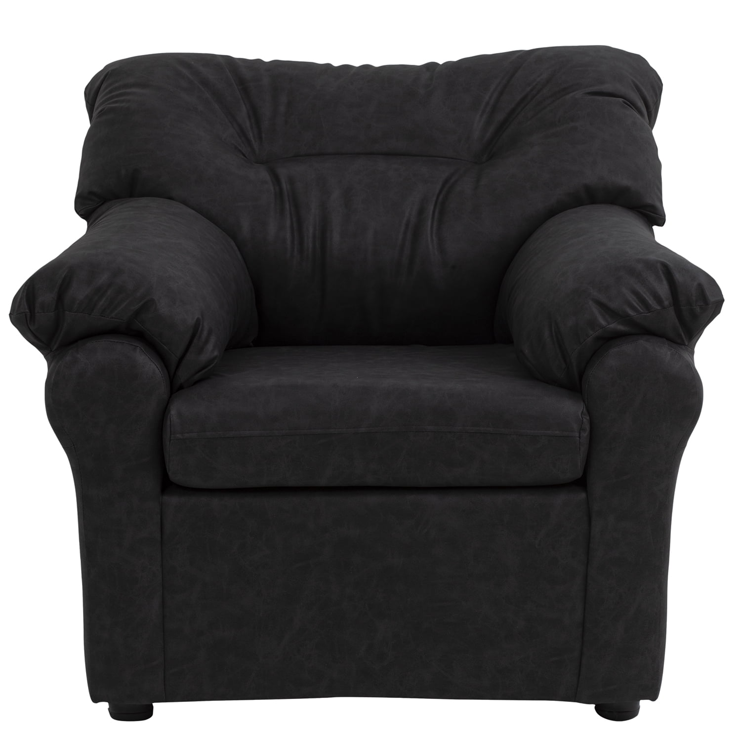 Muebles América - Sofá América 1 Cuerpo Cuero Auris Negro