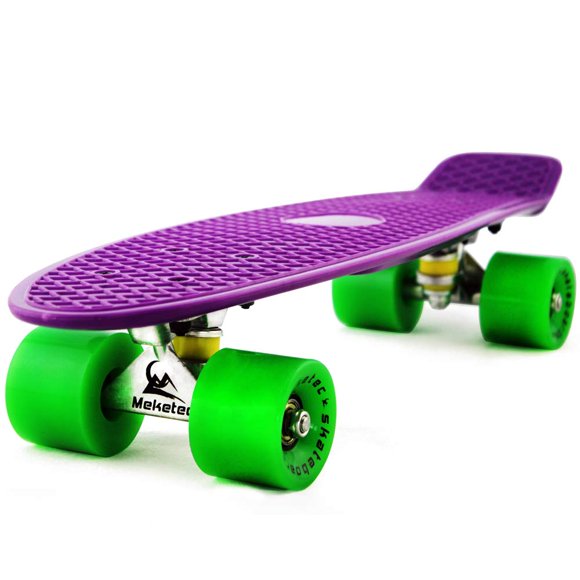 Monopatín Meketec Mini Cruiser de 22 pulgadas para niños principiantes