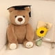 thumbnail image 3 of Oso de Peluche de Graduación con Sombrero y Flores, Lindo Oso Doctor de Peluche Regalo de Graduación, 3 of 5