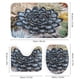 thumbnail image 3 of Plantas suculentas-theme 4-Piece Shower Curtain Set with Rugs, Waterproof Bathroom Decor Set Includes Bath Mat, U-Shaped Rug, Toilet Lid Cover and Curtain with Hooks, 3 of 6