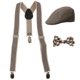 thumbnail image 3 of Boys Stretchble Suspender Braces Beret Cap Ropa Decoración Festival Supply, 3 of 3