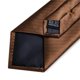 thumbnail image 4 of Corbata café seda hombre con paño y colleras Modelo Bronce Migung, 4 of 5