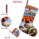 thumbnail image 5 of Chicken Little Tema: Calcetines de Navidad, fino lino blanco para colgar en escaleras y chimenea, decoración navideña para el hogar, regalo de Navidad. 45cm × 32cm, 5 of 5