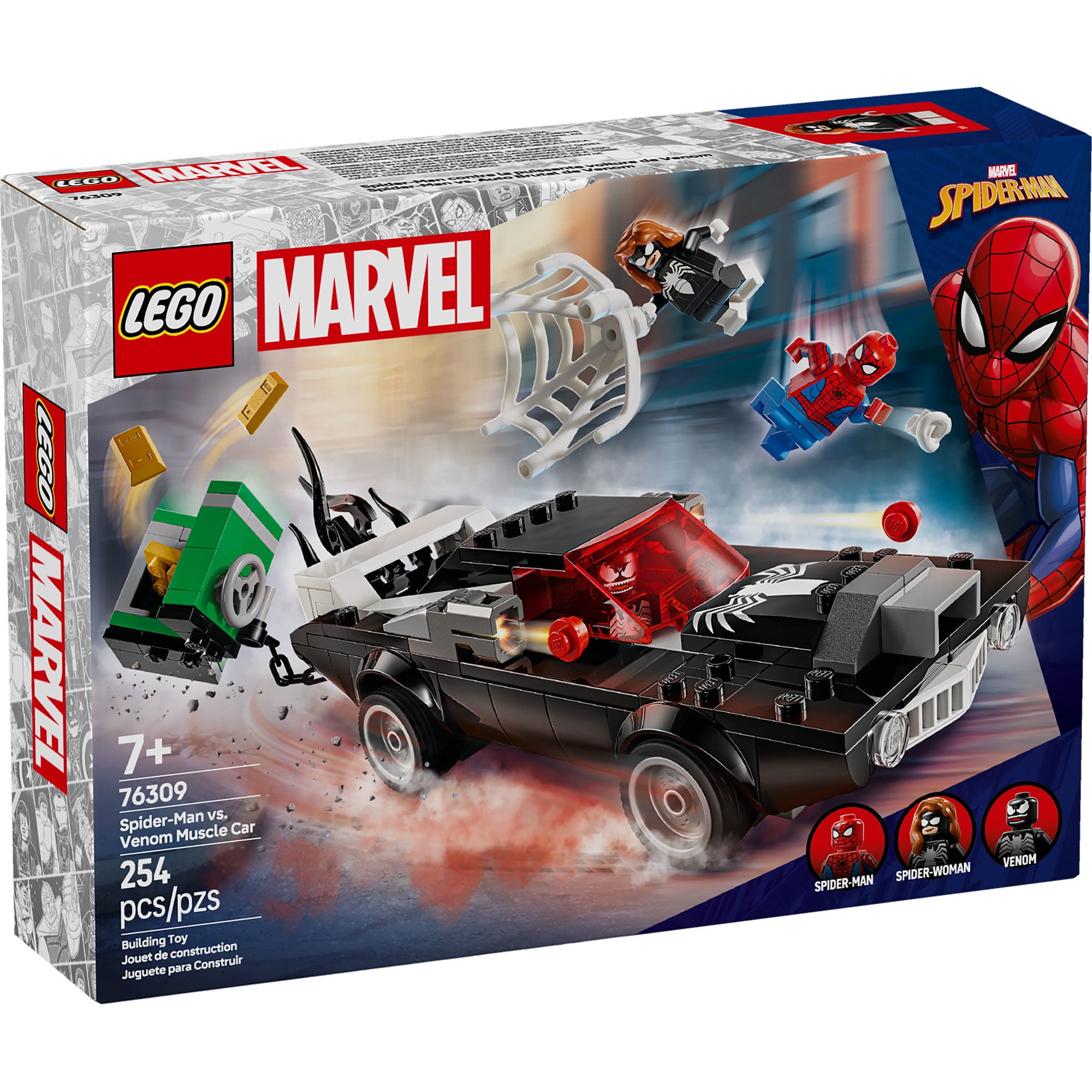 Bloques de construcción Spider-Man Vs. Coche Brutal de Venom