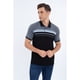 thumbnail image 3 of Polera Piqué Líneas Bicolor Hombre Algodón Primavera verano 0186, 3 of 4
