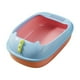 thumbnail image 1 of Bandeja De Arena Para Mascotas, Orinal, Jaula Para Inodoro, Caja De Arena Para Gatos Con Tapa Abierta Para Hámsteres, Gatito, Base Rosa, 42x28x16cm, 1 of 5
