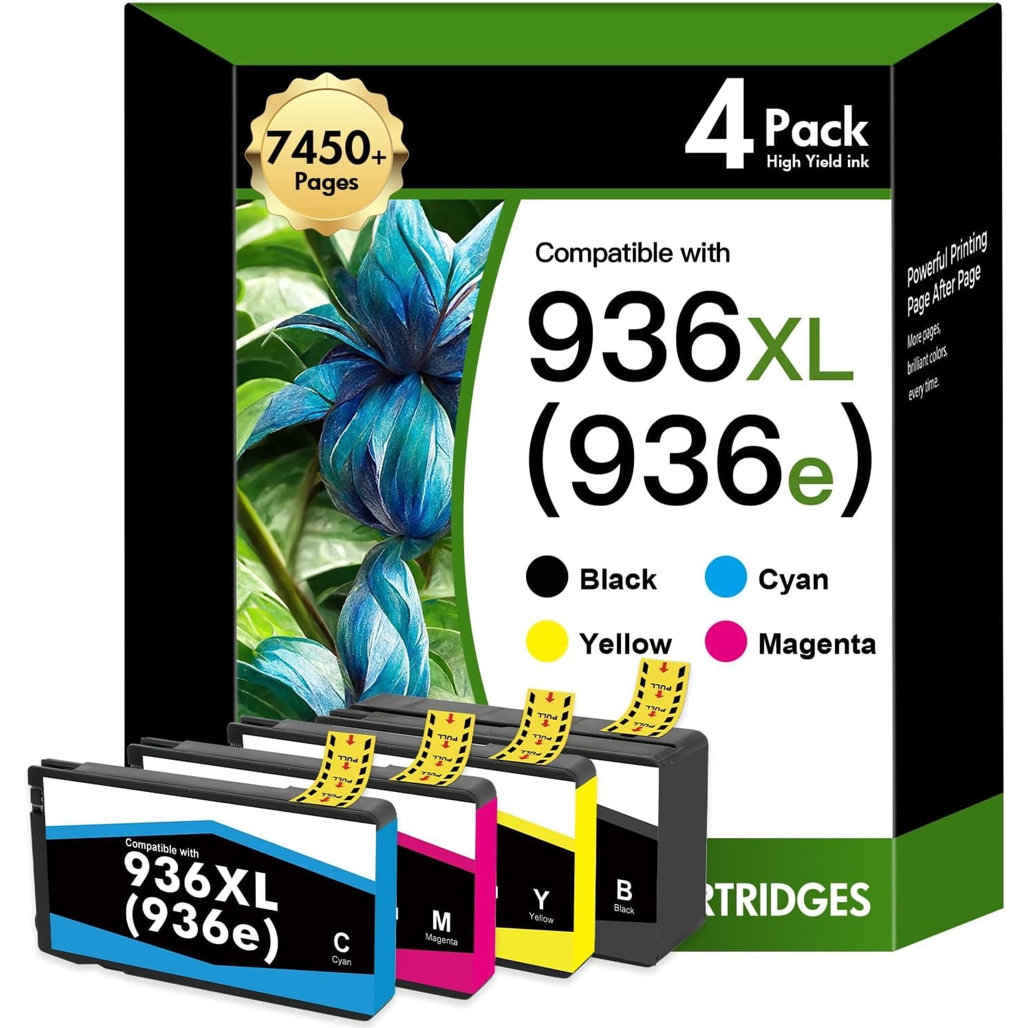 Cartuchos De Tinta Inkalfa 936xl Pack Combinado Para Impresoras Hp