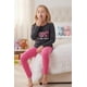 thumbnail image 4 of Pijama Niña Estampado Peace Love Dance gris oscuro 6, 4 of 8