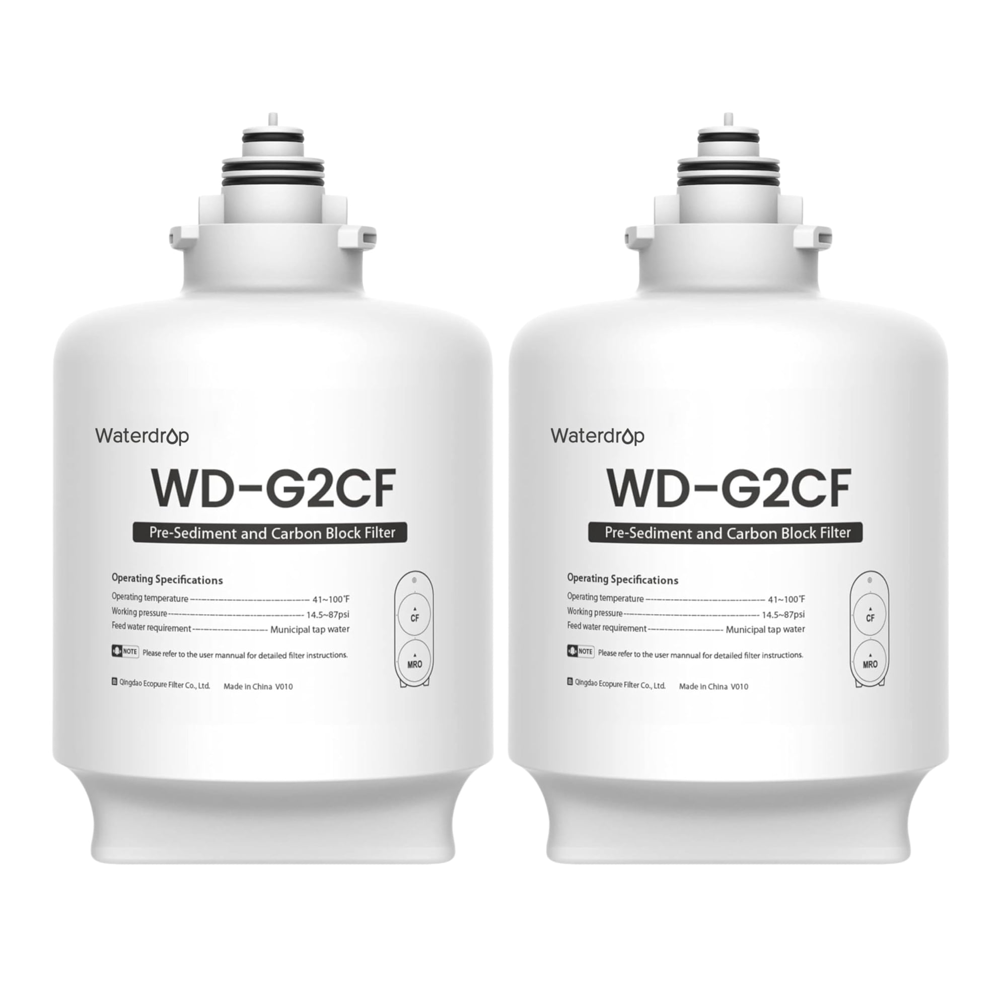 Filtro Waterdrop Wd-g2cf De Repuesto Para Wd-g2-w Y Wd-g2-b