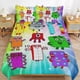 thumbnail image 1 of Number Block Bedding Set Duvet Cover Comfortable and Lightweight Cartoon Bedding 3 Piece Bed Set, 1 of 5