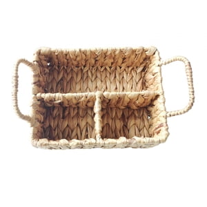 Bothyi - Organizador De Cesta De Artículos De Tocador Tejido A Mano Con 3 Compartimentos Para Restaurantes Duradero