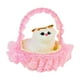 thumbnail image 2 of Gato Maullador En Canasta Juguete Decorativo Rosado, 2 of 3