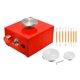 thumbnail image 1 of Mini Máquina De Rueda De Cerámica, Artesanía Eléctrica En Arcilla, Para Arcilla Que Forma Rojo, 1 of 5