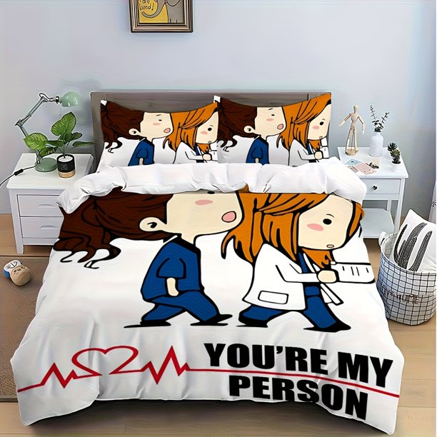TV G-Grey's AnatomyS Funny Cartoon Hot Printed Pattern Suitable Suitable for Home Bedrooms Guest Rooms