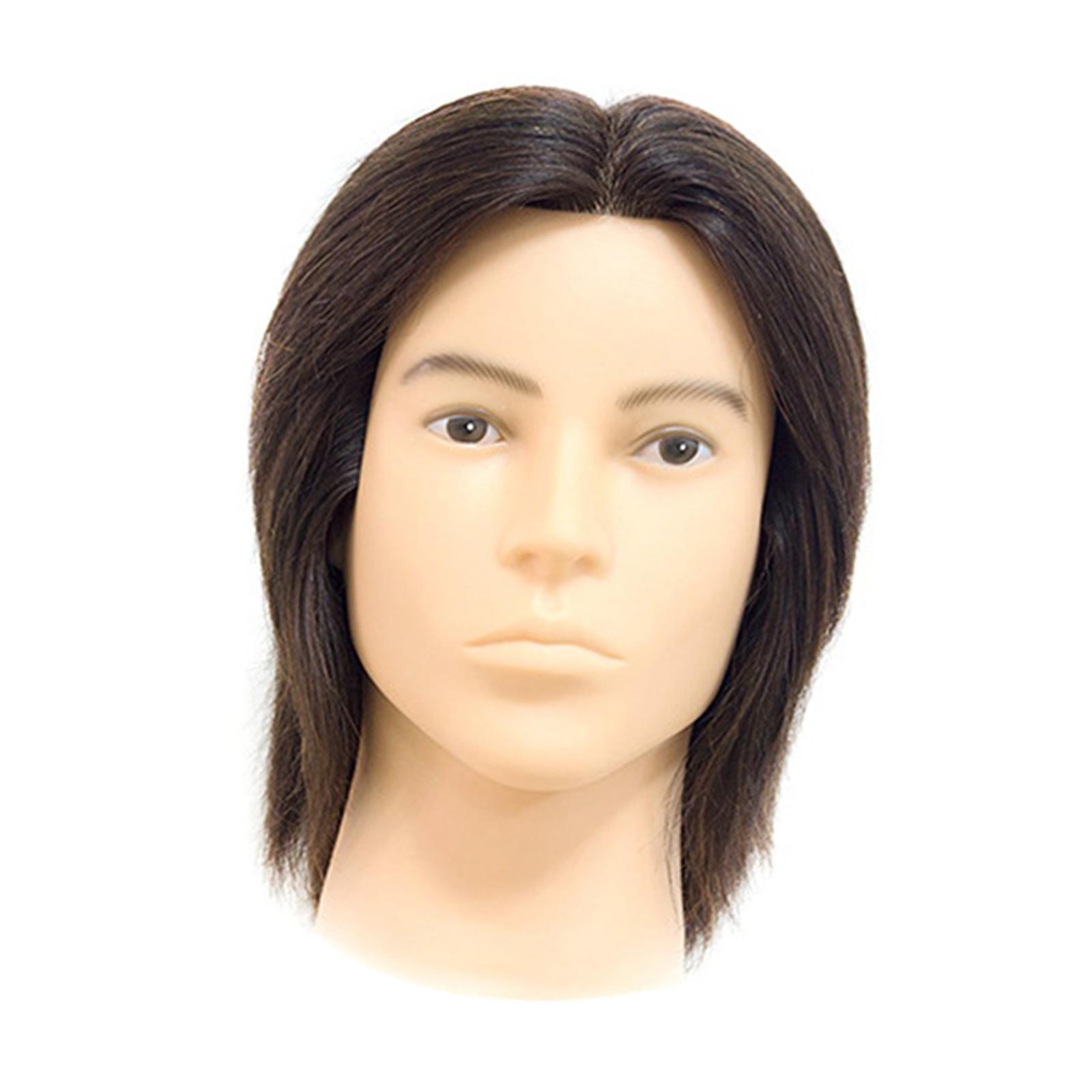 Ioensy - Cabeza De Maniquí Para Entrenamiento De Barberos, De 11 Pulgadas De Alto, Con Línea De Cabello Transparente De Pvc.