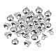 thumbnail image 4 of Gorra de perlas de campana de forma media redonda de plástico de 200pCS con hallazgos de lazo 8mm blanco K, 4 of 5