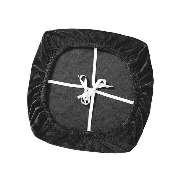 Fundas elásticas para asiento de silla de ordenador de oficina, protectores lavables extraíbles para cojines de asiento de silla de escritorio , negro