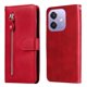 thumbnail image 4 of Funda con Cremallera para OPPO A5x 4G/5G, Carcasa Cartera de Cuero PU con Soporte y Tarjetero, 4 of 5