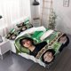 thumbnail image 1 of 3pcs Bigbang Member Daesung Bedding Set - Official K-Pop Inspired Bedspread with Zipper Closure All-Season Comforter Set in Green Black, 1 of 5