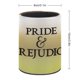 thumbnail image 2 of Orgullo y Prejuicio-theme Cylinder Pen Holder Pencil Organizer with Flannel Lining PVC Leather Material Cardboard Base for study work 10*8CM, 2 of 6
