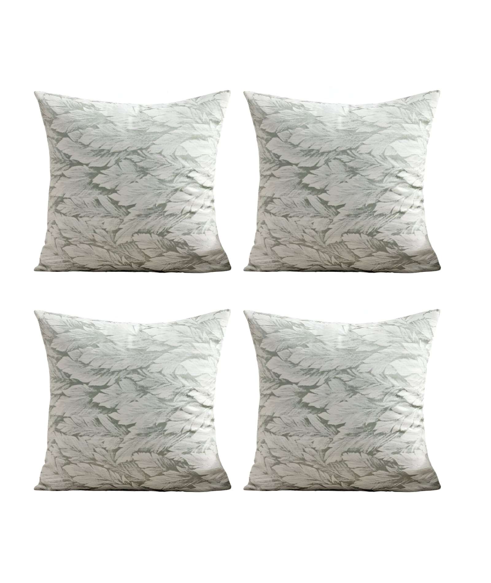 Genérico - Pack De 4 Fundas De Cojines Diseño Hoja 45Cm X 45 Cm C4