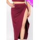 thumbnail image 3 of Saronite Conjunto de Dos Piezas de Top Corto y Camisola, Color Burdeos (Talla Grande para Mujer), 3 of 5