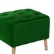 thumbnail image 2 of Pouf Lyon Tela Velvet Verde, 2 of 3