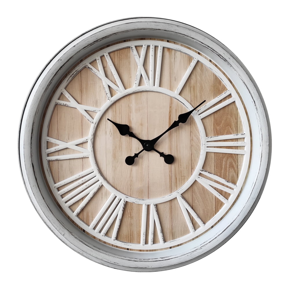 Sorento - Reloj Mural Blanco Vintage Romano