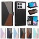 thumbnail image 5 of Funda con Solapa para Xiaomi 14T Pro, Diseño Tricolor con Ranuras, Negro, 5 of 6