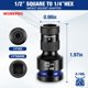 thumbnail image 2 of Adaptador de Vaso WORKPRO 1/2" a 1/4" CR-MO, 2 of 7