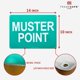 thumbnail image 3 of Letrero TRADESAFE Muster Point para zona de evacuación de emergencia, 35 x 25 cm, 3 of 6