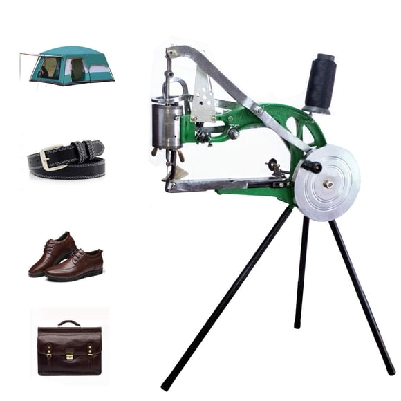 Máquina de coser para reparación de calzado Fbshicung con doble hilo de algodón y nylon