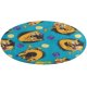 thumbnail image 1 of Alfombra Redonda Catdog Felpa Coral 60cm, 1 of 6
