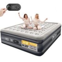 Colchón Inflable Ohgeni Cal King Con Bomba Integrada De 18 Cm De Altura