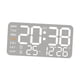 thumbnail image 2 of Reloj De Pared Digital Con Visualización De Fecha Del Mes De La Semana Para Oficina, Aula, Dormitorio, Concha Blanca, 2 of 5