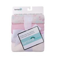 Bambino - Set 8 Toallitas De Limpieza Rosado Flores Niña