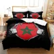 thumbnail image 2 of 3D Print Morocco Flag Bedding Set Boys Girls Twin Queen Size Duvet Cover Pillowcase Bed Kids Adult Fashion Home Textileextile, 2 of 5