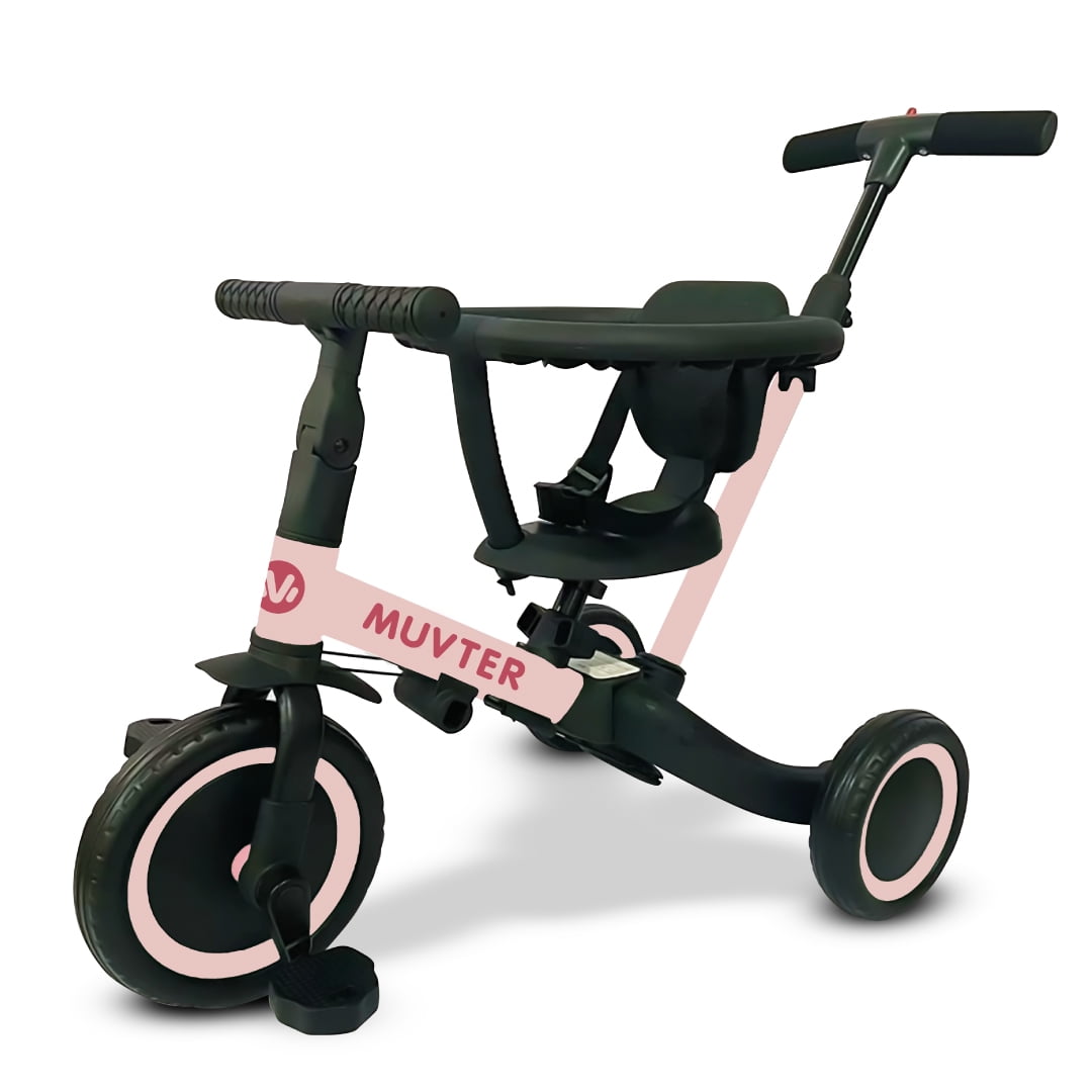 Triciclo Multifuncional 5 En 1 Muvter Ride Pro Rosa