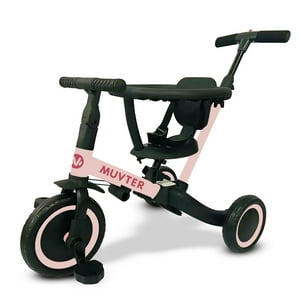 Triciclo Multifuncional 5 En 1 Muvter Ride Pro Rosa